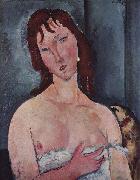 Amedeo Modigliani Junge Frau oil on canvas